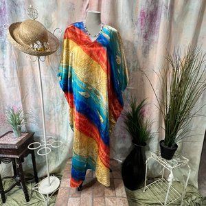 📌Winlar Gorgeous Color Casual Long One Plus Size  Caftan